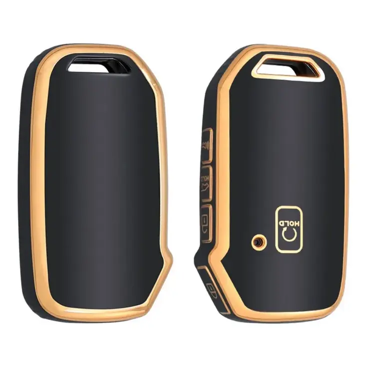TPU Sleutelhoesje voor Kia goud D5