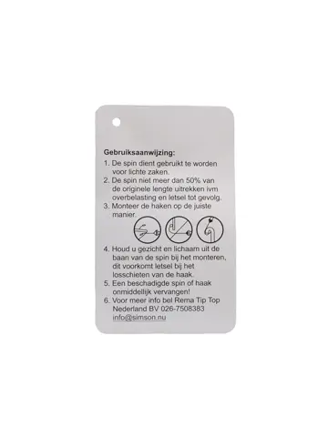 Simson spinbinder zwart