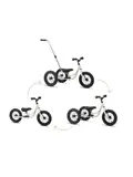 2-in-1 Loopfiets Driewieler met Duwstang