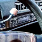 1-DIN Retro DAB+ Autoradio Zwart Bluetooth