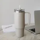 Thermosbeker AYA&IDA Thermocup with staw 885 ml