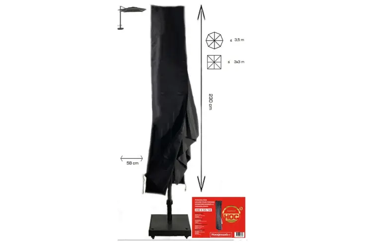 Zweefparasolhoes 230x50x58 cm - Goldenlabel