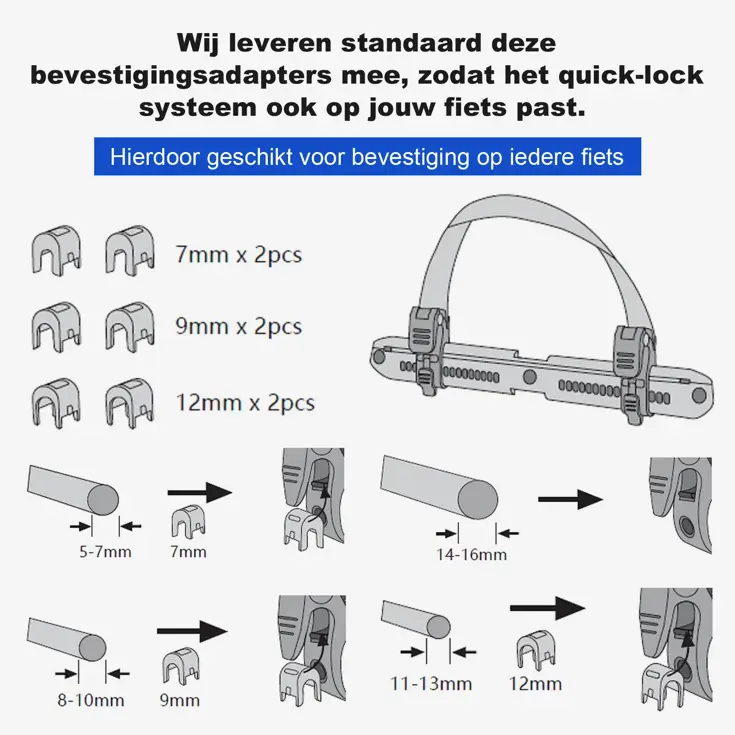 Brisby 40-52L 3-in-1 rolltop fietstassen