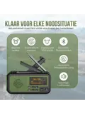 Noodradio DAB+/FM - 5000mAh - Solar Opwindbaar