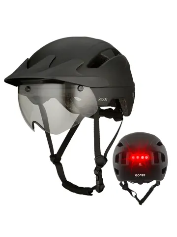 PILOT fietshelm met regencap