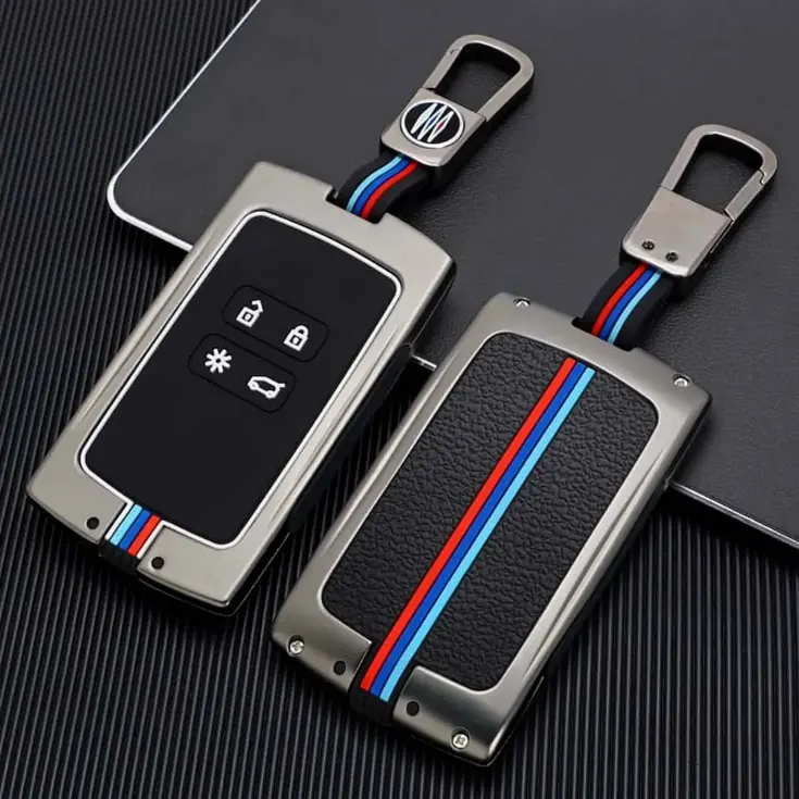 Metalen Sleutelhoesje voor Mitsubishi grijs A