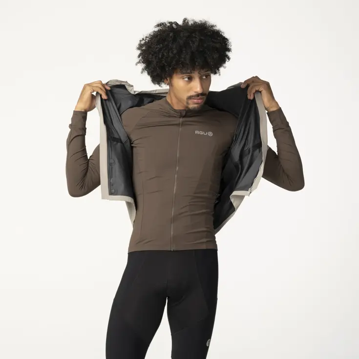 Solid Fietsshirt Lange Mouwen Performance  Heren