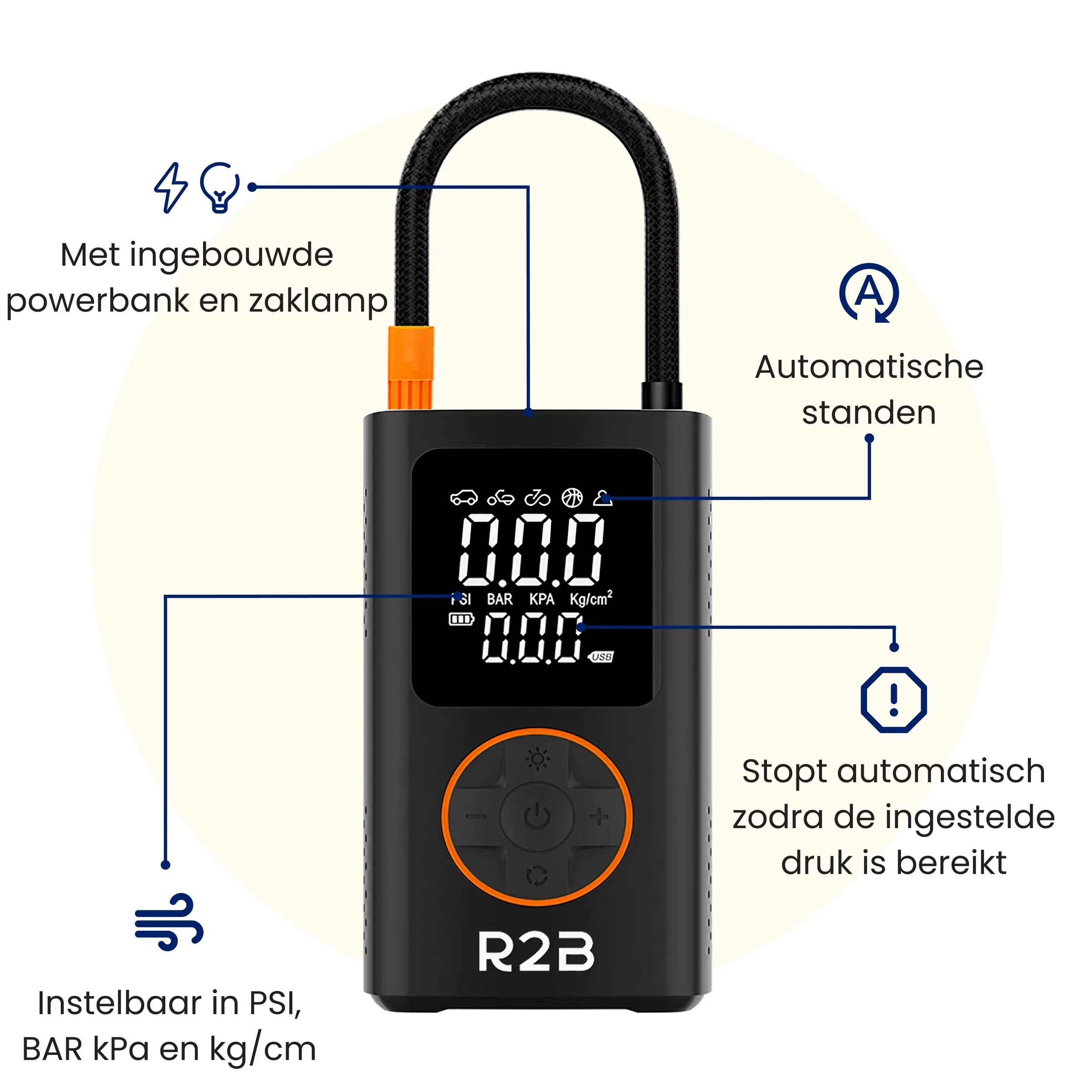 Draagbare luchtcompressor,150 PSI auto bandenpomp