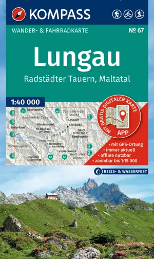 Wandelkaart WK67 Lungau - Radstädter Tauern