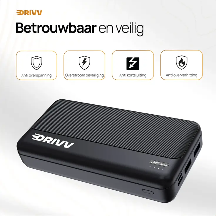 Powerbank 20000 mAh - 22.5W Snellader