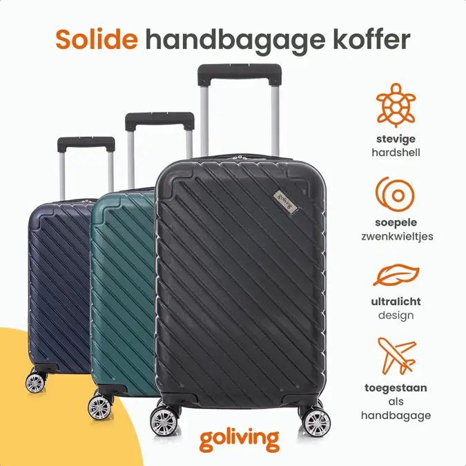 Goliving Handbagage Koffer - 53x35x23cm
