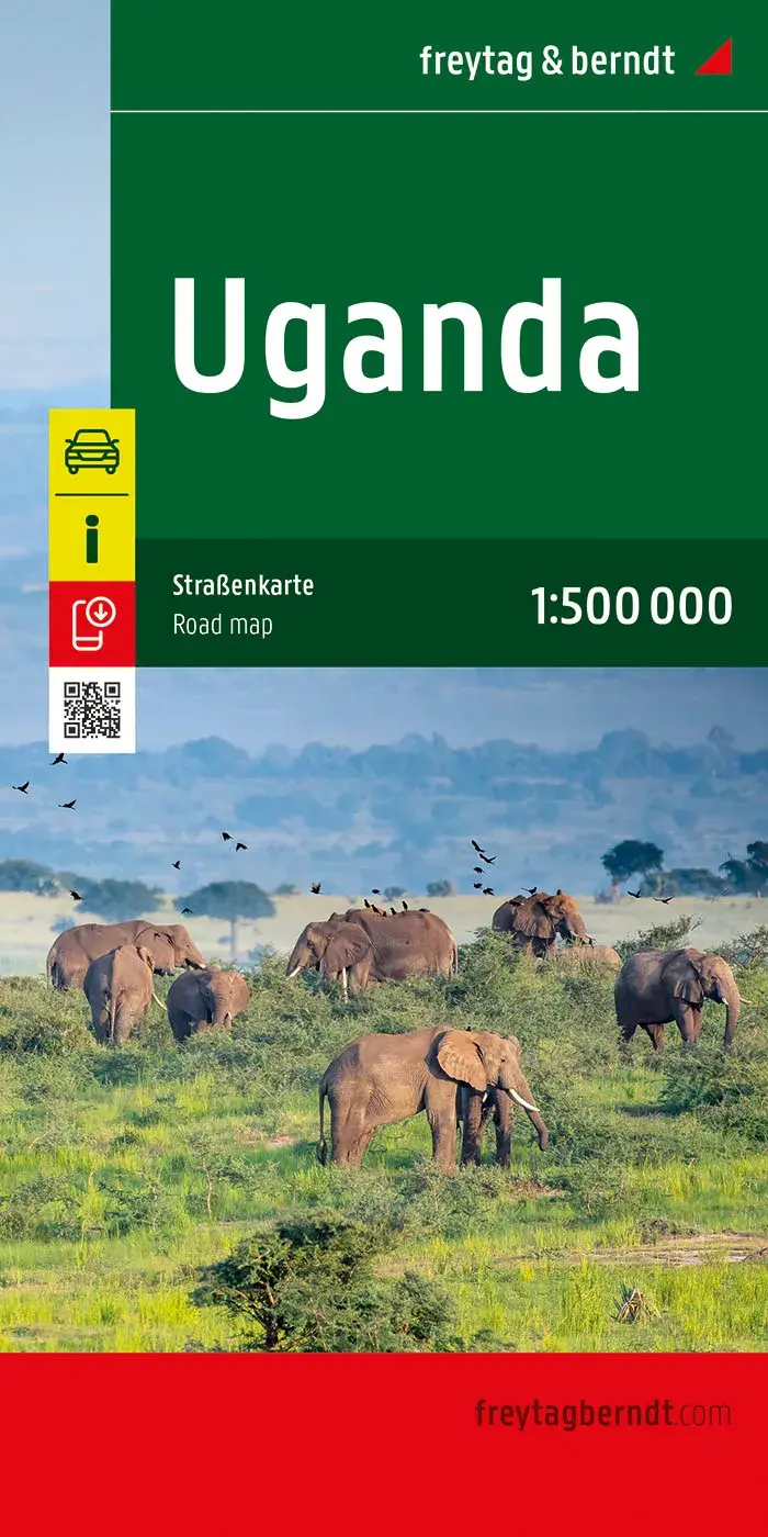 Wegenkaart Uganda (Oeganda)