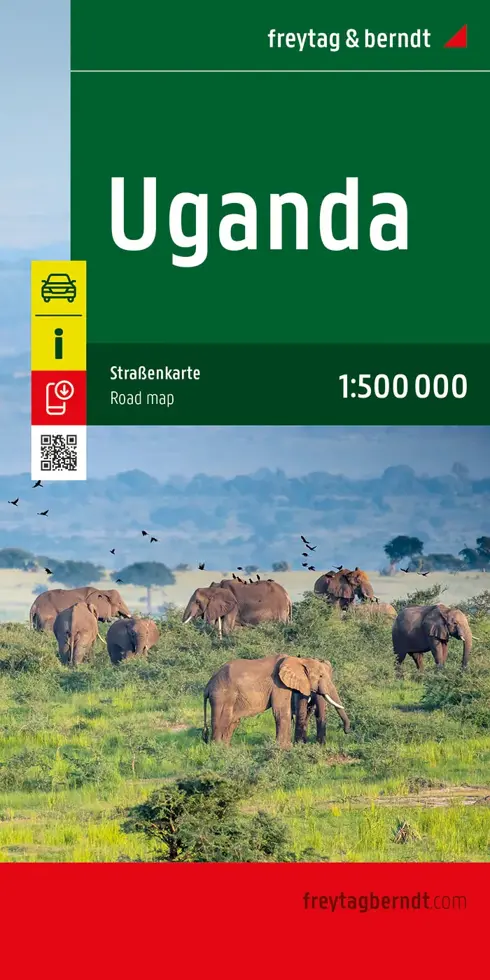 Wegenkaart Uganda (Oeganda)