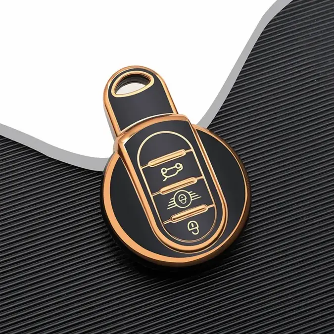 Dutch Shield Sleutelhoesje  Mini goud C3