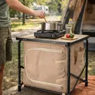Camping opbergkast met blad