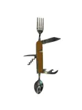 Bestekmes - 7-In-1 Hout - Campingmes - Hem