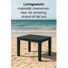 HEM Bijzettafel Zwart - Tuintafeltje 60x39x45 cm