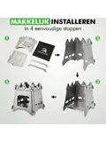 Mini Houtkachel Camping Kooktoestel