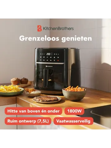 Airfryer XXL – 7,5L – Zwart