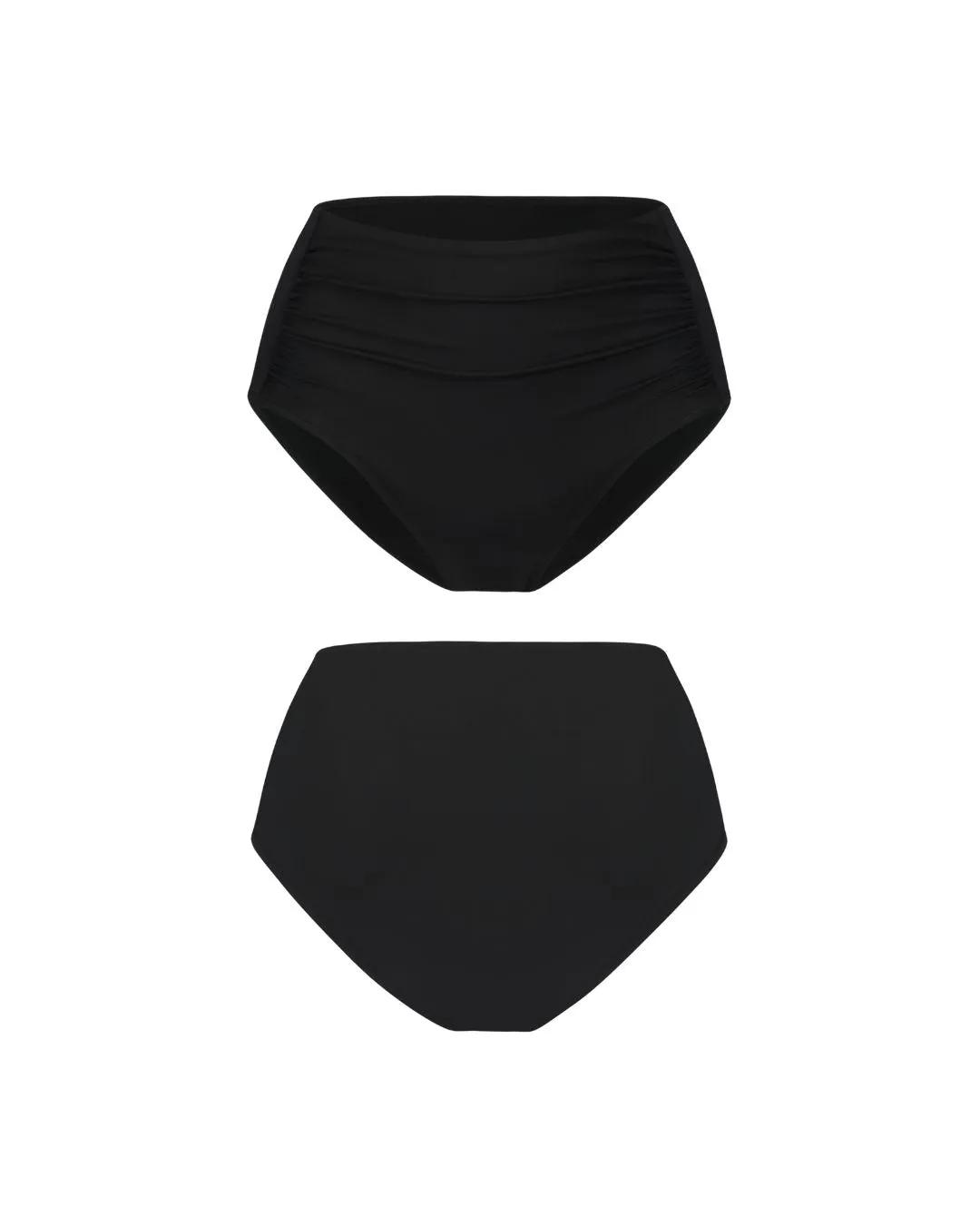 Moodies Undies  Menstruatie zwemkleding  Highwaist  Zwart