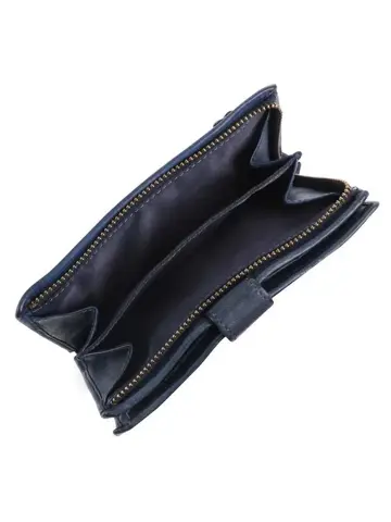 Sanne - Portemonnee - Leer - Overslag - Studs