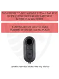 TPU Sleutelhoesje voor Fiat / Abart zwart A3