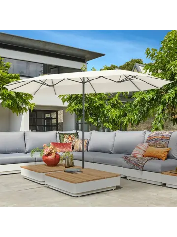 LifeGoods Dubbele Parasol – 270x460cm