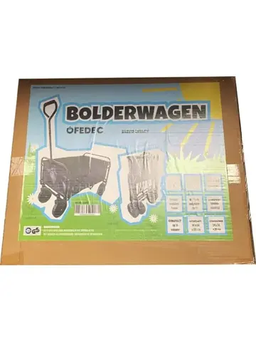 Inklapbare bolderkar - 56 x 122 x 94 cm