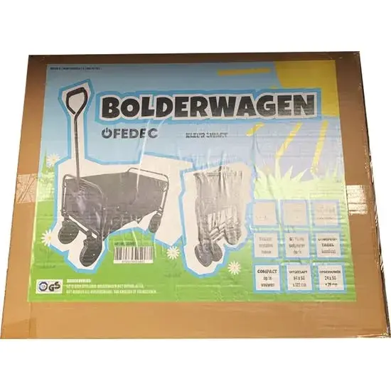 Inklapbare bolderkar - 56 x 122 x 94 cm