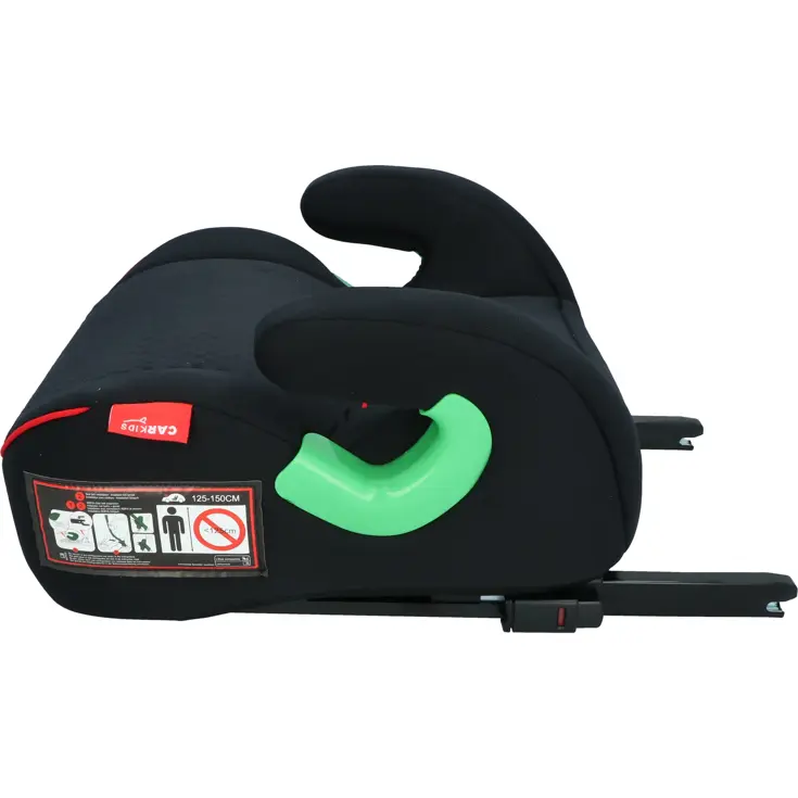 Isofix Zitverhoger Alfie 125-150cm Zwart/Rood