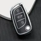 Dutch Shield Sleutelhoesje  Peugeot zwart C3
