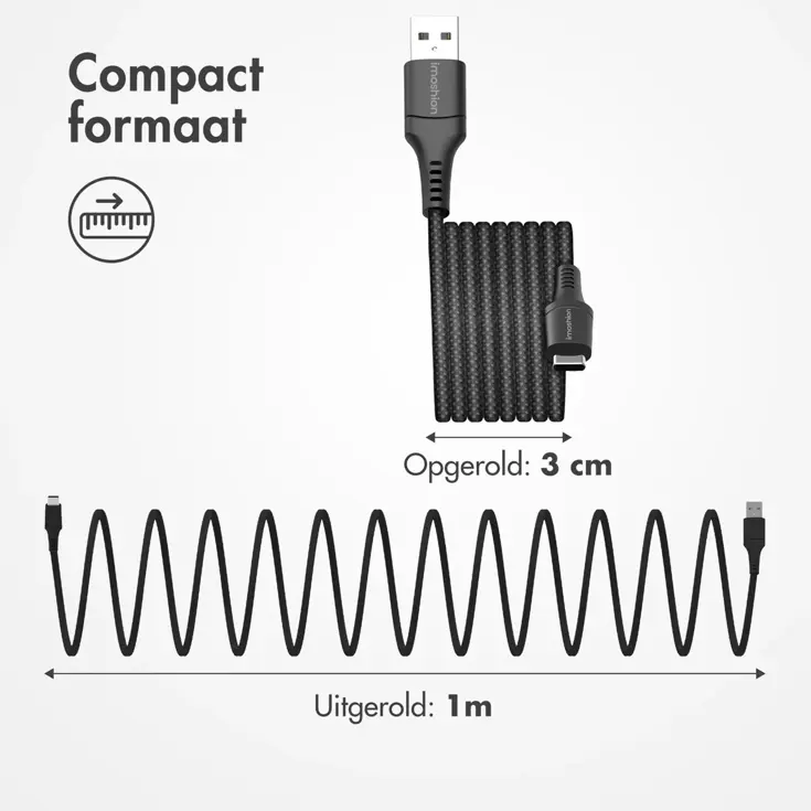 Magnetische kabel USB-C to USB-A