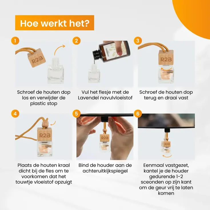 Autoparfum Navulling 'Lavendel' - 100ml