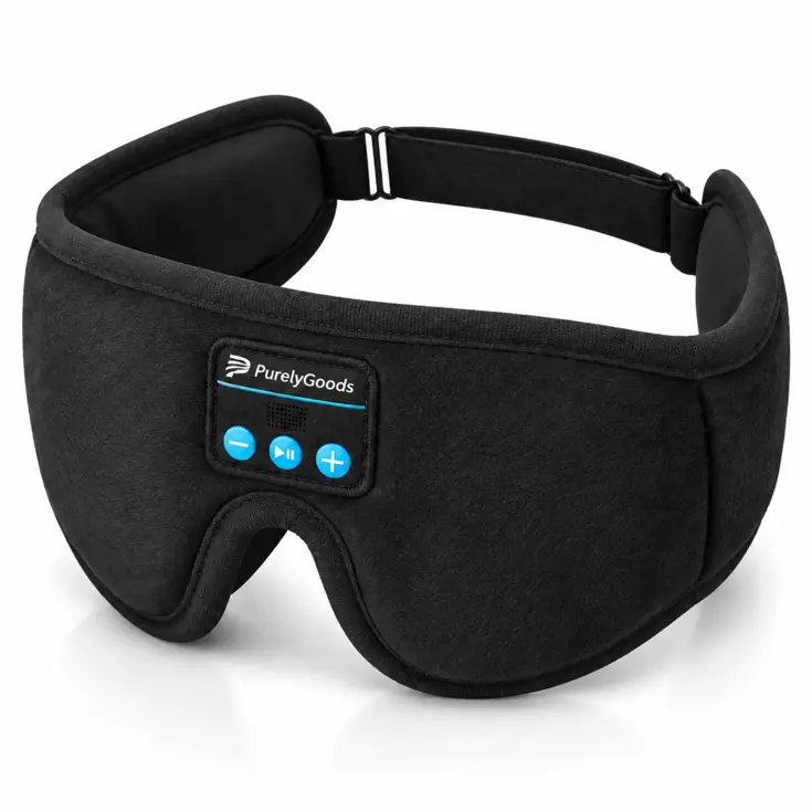 Bluetooth Slaapmasker met Speakers - Zwart