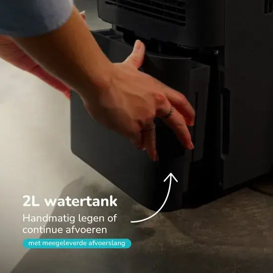 Vivid Zwart Luchtontvochtiger 12L per dag
