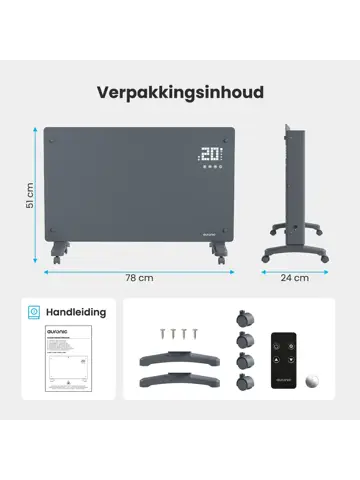 Auronic Convectorkachel - 2000W
