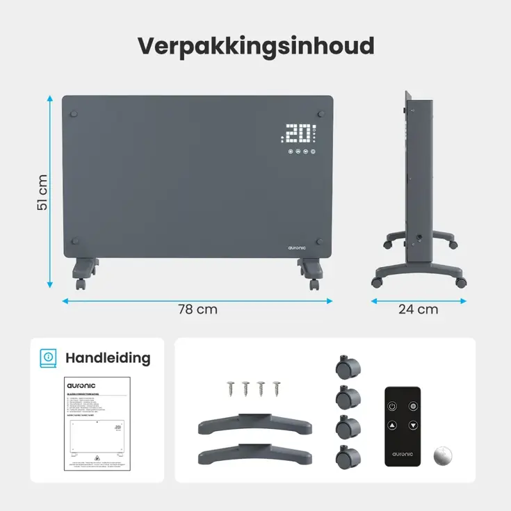 Auronic Convectorkachel - 2000W