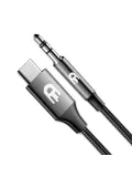Drivv. USB C Naar AUX Kabel - Nylon - 1 Meter