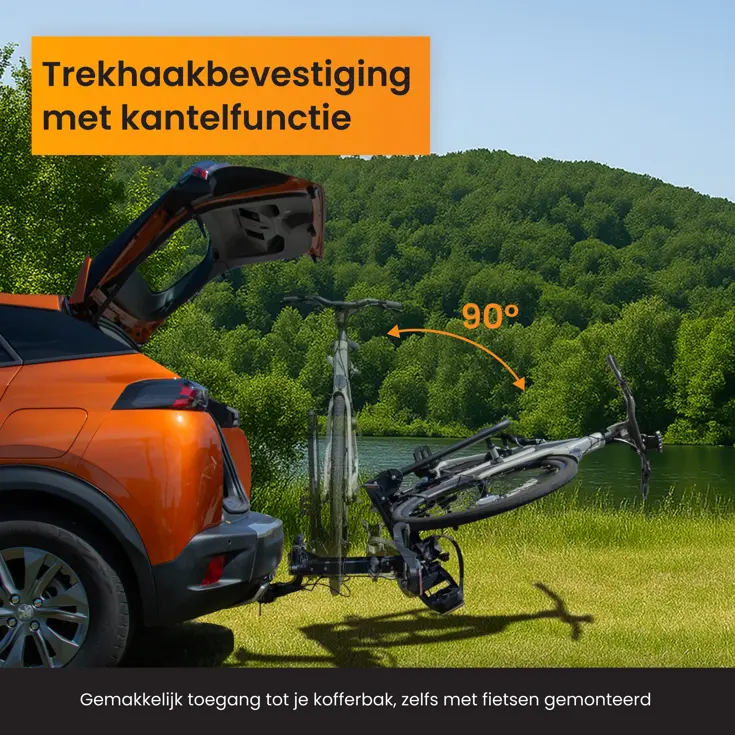 Fietsendrager Auto - 2 Fietsen Inklapbaar Trekhaak