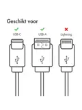 imoshion USB-C naar USB A kabel - 1,5 meter