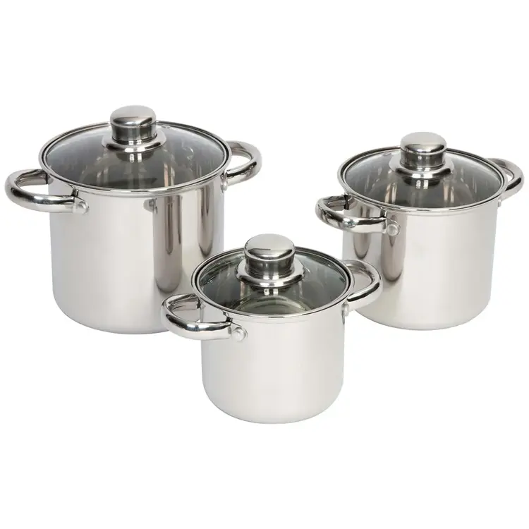 Pannenset Royal Plus 3-Delig RVS