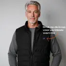 Infrarood verwarmde Bodywarmer Man - Zwart