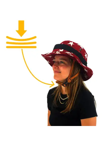 Vizorz SwitchCap fietshelm - Red stars classic