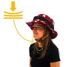 Vizorz SwitchCap fietshelm Woolly cherry cap
