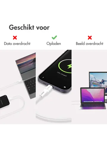 Lightning naar USB kabel 1,5 meter
