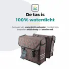 Voltano Dubbele Fietstas Floral Elegance