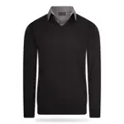 Heren Mock Pullover Cappuccino Italia