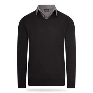 Heren Mock Pullover Cappuccino Italia
