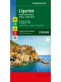 Wegenkaart Ligurië - Italiaanse Riviera