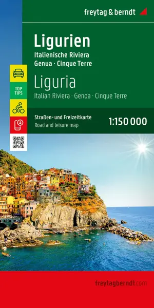 Wegenkaart Ligurië - Italiaanse Riviera